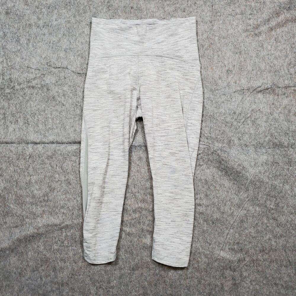 Lululemon Leggings Womens 4 Train Times Crop 17" Wee Are‎ From Space Ice Alpine